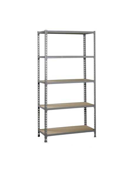 Estantería SIMONCLICK maderClick MEGAPlus 5/500 gris/madera 2000x1200x500