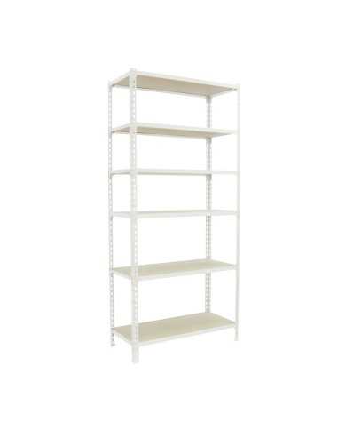 Estantería SIMONCLICK maderClick MEGAPlus 6/300 2500 blanco/madera 2500x1200x300