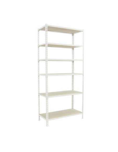 Estantería SIMONCLICK maderClick MEGAPlus 6/400 2500 blanco/madera 2500x1200x400