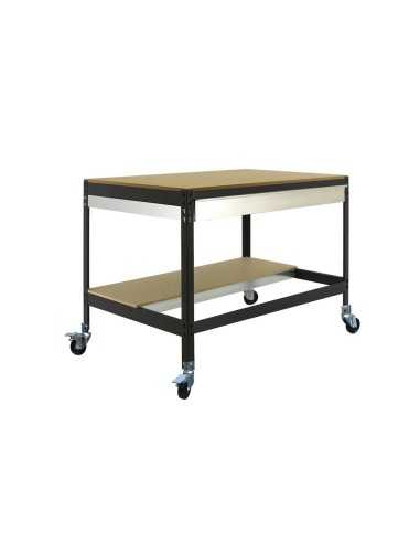 Mesa de Trabajo SIMONWORK MOBILE BT0 BOX 1200 Galvanizado/Madera 917x1210x760 | Mesa de trabajo SimonRack profesional y resisten