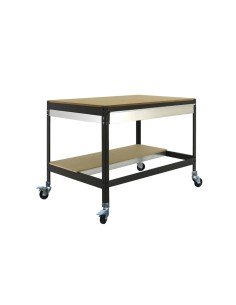 Mesa de Trabajo SIMONWORK MOBILE BT0 BOX 900 Galvanizado/Madera 917x910x610 | Mesa de trabajo SimonRack profesional y resistente