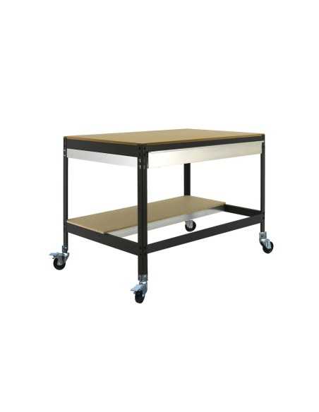 Mesa de Trabajo SIMONWORK MOBILE BT0 BOX 900 Galvanizado/Madera 917x910x610 | Mesa de trabajo SimonRack profesional y resistente
