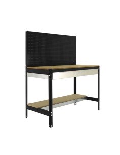 Mesa de Trabajo SIMONWORK BT2 BOX 1500 Galvanizado/Madera 1445x1510x610 | Mesa de trabajo SimonRack profesional y resistente