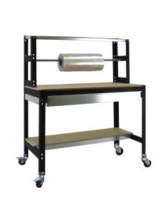 Mesa de Trabajo SIMONWORK MOBILE BT4 BOX 1500 GALVA/MADERA 1520x1510x760 ESTANTERIAS SIMON | Mesa de trabajo SimonRack profesion