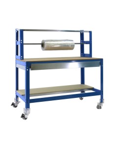 Mesa de Trabajo SIMONWORK BT6 Metal 1BOX 1200x735 Azul 830x1200x730 | Mesa de trabajo SimonRack profesional y resistente