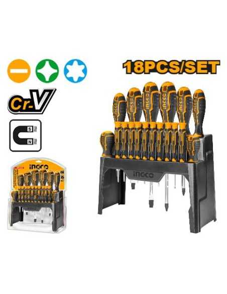 Destornilladores INGCO Juego 18 Pz HKSD1828