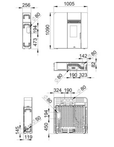 Estufa De Pellet BRONPI Cleo 11kw Extraplana | Hogar Cahersa