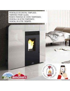 Estufa De Pellet BRONPI Cleo 11kw Extraplana | Hogar Cahersa