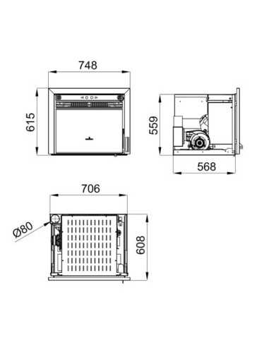 Estufa De Pellet Inserable BRONPI Neva De Ca | Hogar Cahersa
