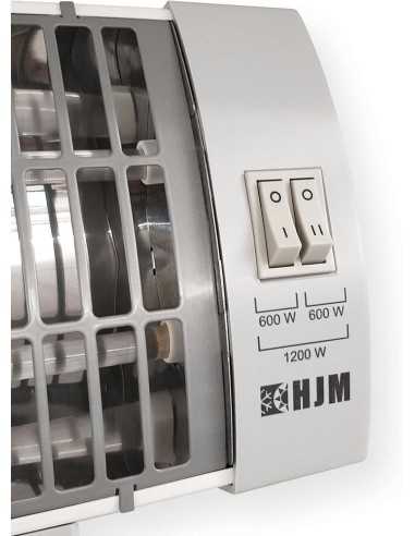 RADIADOR INFRARROJOS 1200W C/RUEDAS GRIS CALOR PARA TU HOGAR