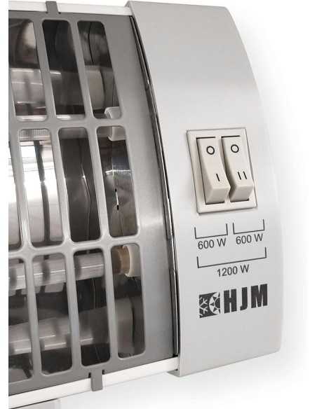 RADIADOR INFRARROJOS 1200W C/RUEDAS GRIS CALOR PARA TU HOGAR