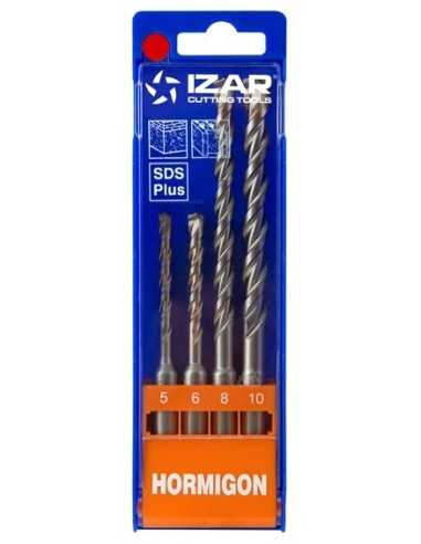 JUEGO BROCAS -MARTILLO SDS PLUS 4 PCS IZAR ALTA CALIDAD