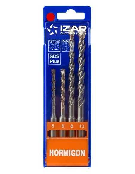 JUEGO BROCAS -MARTILLO SDS PLUS 4 PCS IZAR ALTA CALIDAD