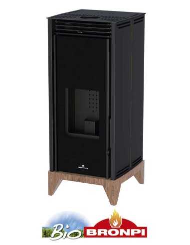 Estufa De Pellet BRONPI Free 6-v 6kw Negra Y | Hogar Cahersa
