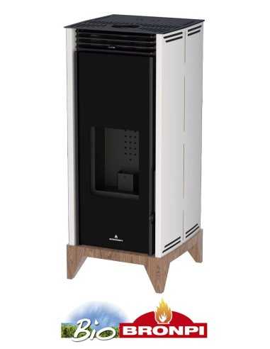 Estufa De Pellet BRONPI Free 6-v 6kw Marfil | Hogar Cahersa