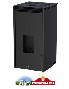 Estufa De Pellet BRONPI Free-11-ne Negra Sin | Hogar Cahersa