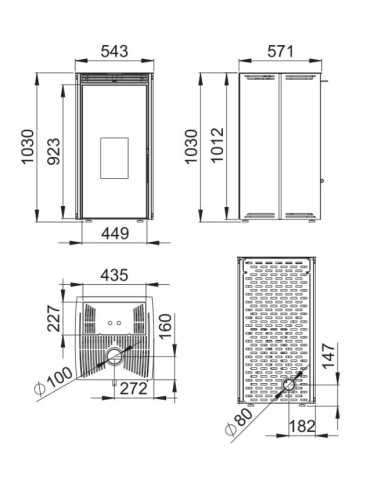 Estufa De Pellet BRONPI Free-11-ne Negra Sin | Hogar Cahersa
