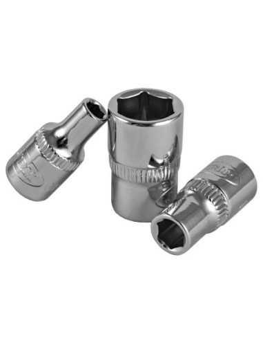 Llave de Vaso Hexagonal JBM 1/4" DE 4 mm CROMADO JBM