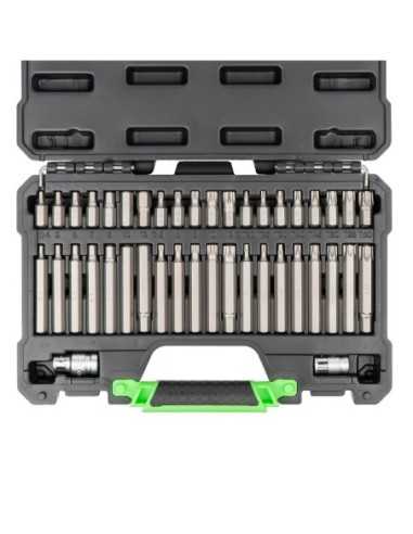 MALETIN DE 42 PIEZAS DE 12 Y 6 CANTOS INVIOL JBM | Caja o carro de herramientas ALYCO resistente y funcional