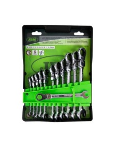 Llaves Fijas Combinadas Articuladas JBM Set 12 Pz