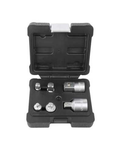 Adaptadores de Llaves de Impacto JBM Estuche 6 Pz 51333 | Caja o carro de herramientas ALYCO resistente y funcional