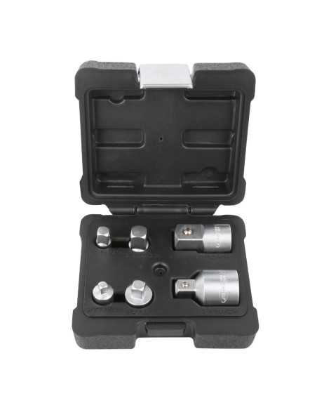 Adaptadores de Llaves de Impacto JBM Estuche 6 Pz 51333 | Caja o carro de herramientas ALYCO resistente y funcional