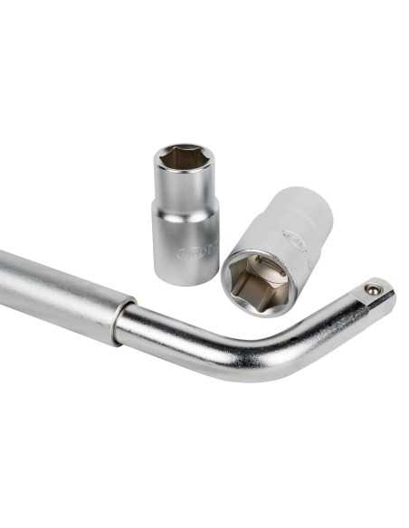 LLAVE EXTENSIBLE DE RUEDA CON VASOS REVERSIBLES 330-490 mm JBM