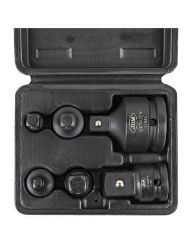 Adaptadores de Llaves de Impacto JBM Estuche 6 Pz 53743 | Caja o carro de herramientas ALYCO resistente y funcional