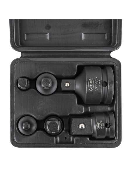 Adaptadores de Llaves de Impacto JBM Estuche 6 Pz 53743 | Caja o carro de herramientas ALYCO resistente y funcional