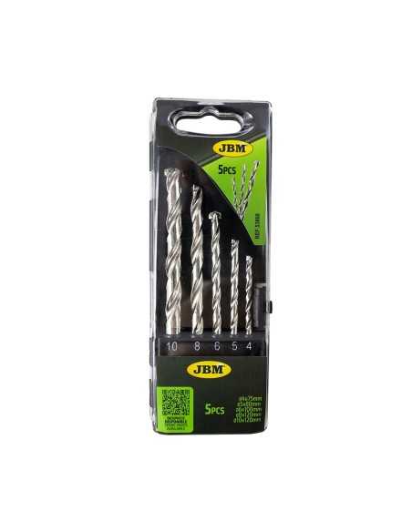 Brocas de Widia JBM Estuche 5 Pz 4-10 mm