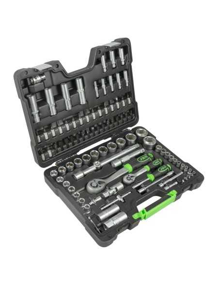 MALETIN HERRAMIENTAS 94 PIEZAS C/ VASOS Hexagonal JBMES CINCADO JBM | Caja o carro de herramientas ALYCO resistente y funcional