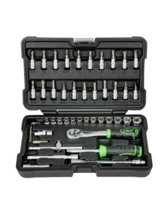 Estuche de 46 Pz Herramientas JBM 54109 | Caja o carro de herramientas ALYCO resistente y funcional