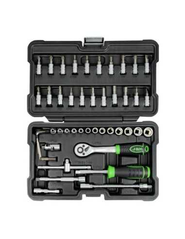 Estuche de 46 Pz Herramientas JBM 54109 | Caja o carro de herramientas ALYCO resistente y funcional