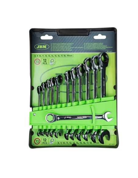 Llave fija mixta plana + estrella 72 JBM Set 12 54117