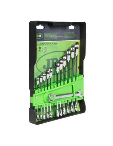 Llave fija mixta plana + estrella 72 JBM Set 12 54117