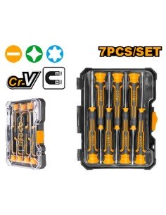 Destornilladores INGCO HKSD0718 JUEGO 7 PRECISION VARIAS PUNTAS