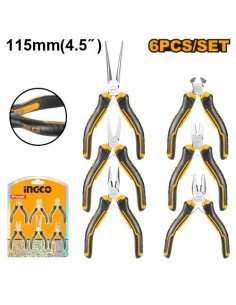 Minialicates Precisión INGCO HMPS06115 - 6 PCS HERRAMIENTA VERSATIL