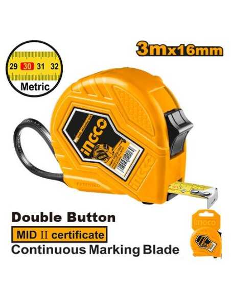 Flexómetro INGCO Basic 3 Mts 16mm