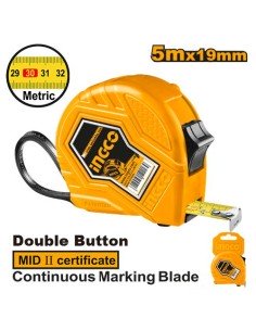 Flexómetro INGCO BASIC 5 Mts 19 mm 2