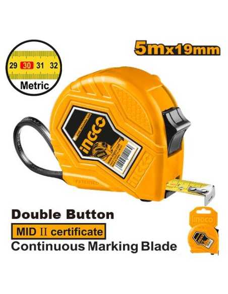 Flexómetro INGCO BASIC 5 Mts 19 mm
