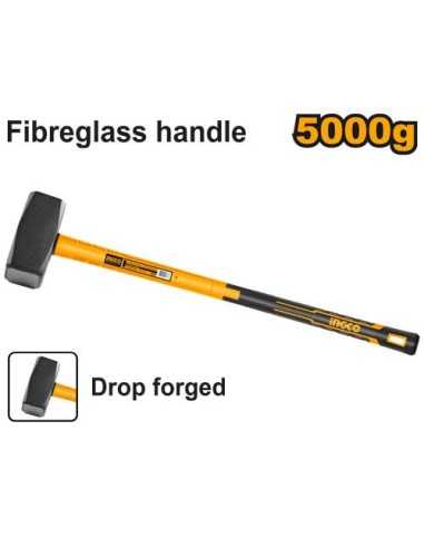 MAZA DOS MANOS 5 KG (900MM) INGCO RESISTENTE , CABEZAL ACERO CARBONO