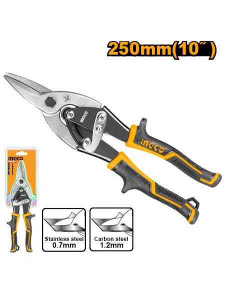 Tijera Chapa Centrada INGCO HTSN0110S 250mm