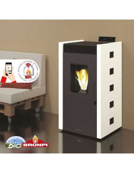 Estufa De Pellet BRONPI Zoe 9kw Marfil BROZO | Hogar Cahersa