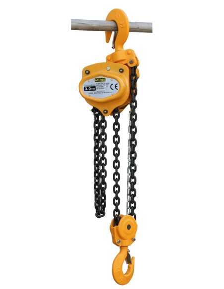 Polipasto Manual AYERBE 3 TN. Profesional. 6 M