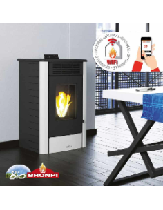 Estufa De Pellet BRONPI Nina 9 Kw Rincón Mar | Hogar Cahersa