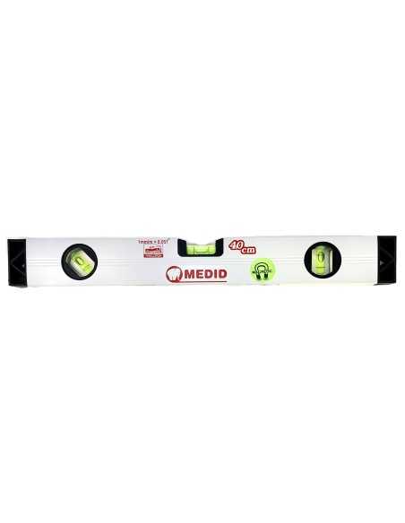 Nivel tubular de Aluminio MEDID 3 burbujas Magnético 40cm