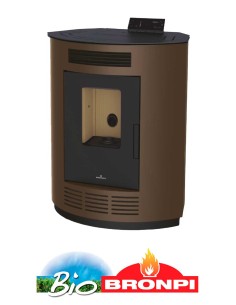 Estufa De Pellet BRONPI Moka Rincón 9 Kw BRO | Hogar Cahersa