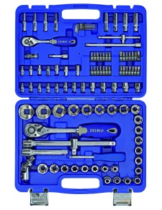 Juego de llaves de Vaso Hexagonales IRIMO 1/2 Y 1/4, 98 Pz 2