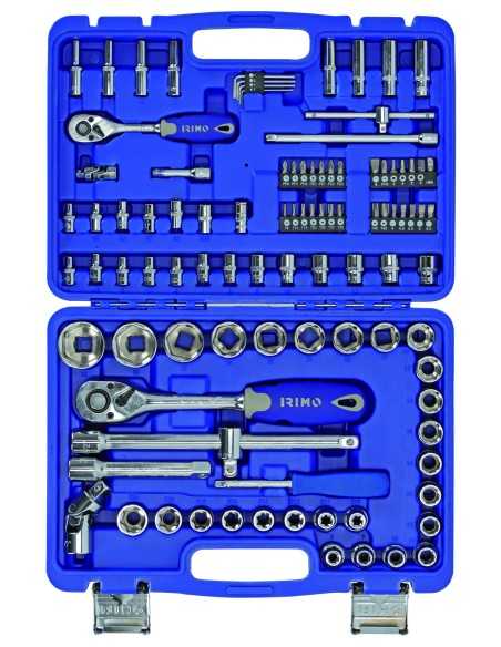 Juego de llaves de Vaso Hexagonales IRIMO 1/2 Y 1/4, 98 Pz