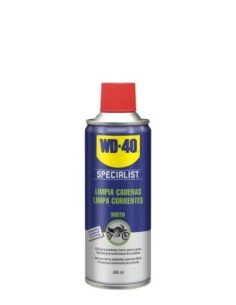 SPECIALIST® MOTO Limpia Cadenas WD-40 400 ml | Compra en Ferretería CAHERSA